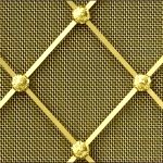 regency diamond brass grille