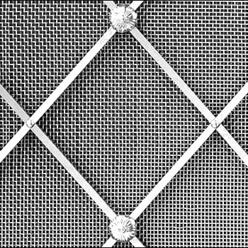 stainless steel regency diamond grille 54mm alt floral