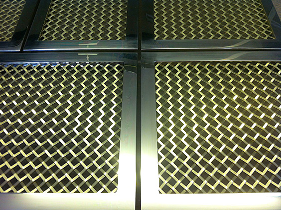 brass grilles framed