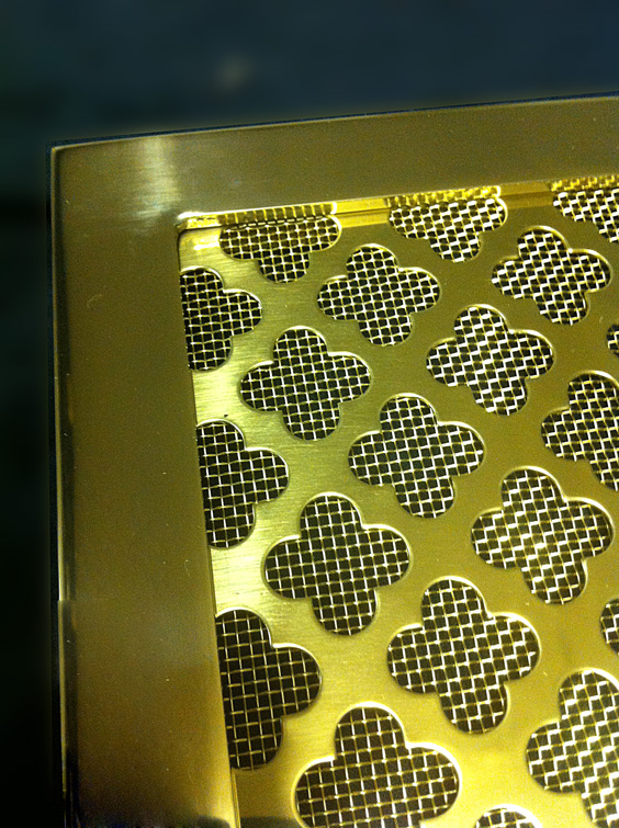 brass framed radiator grilles