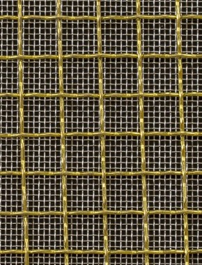 Crimped mesh 2 X 1 10X10 BRASS1.2 SQUARESTAINLESS STEELmesh cut to size