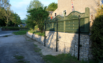 Ellen' retaining wall and driveway